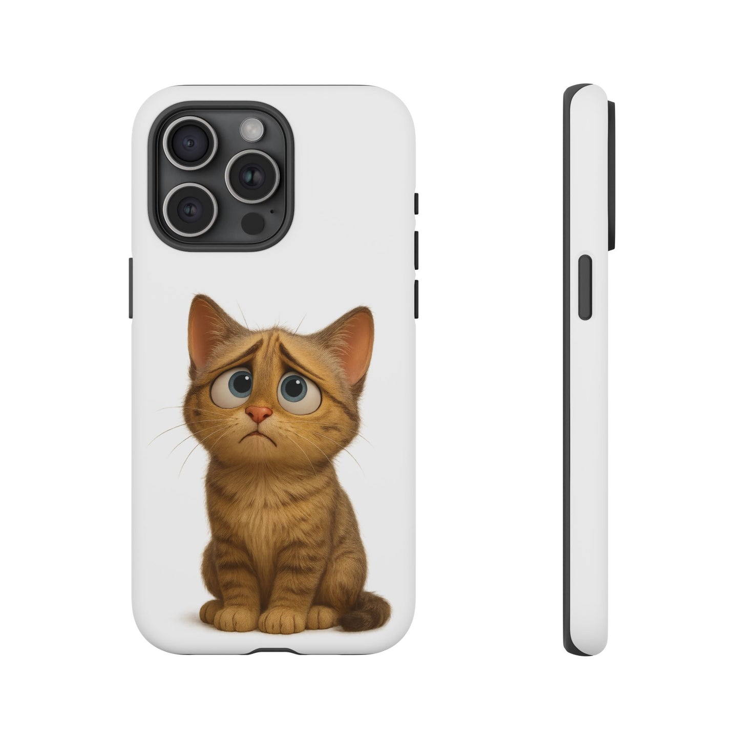 Cute Cat Phone Case, Funny Kitty Case, Animal Lover Gift, Cat Lover Accessory, Unique Cat Design Case, Pet Mom Gift - TRV