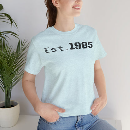 Est. 1985 Vintage Unisex Tee, Retro Birthday T-Shirt, Perfect Gift for 1980s Lovers, Casual Apparel, Timeless Style