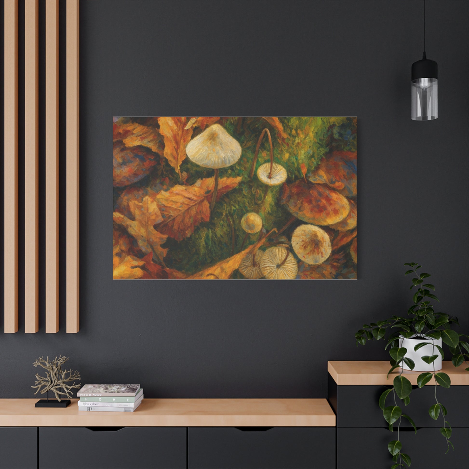 Autumn Mushrooms Canvas - TRV