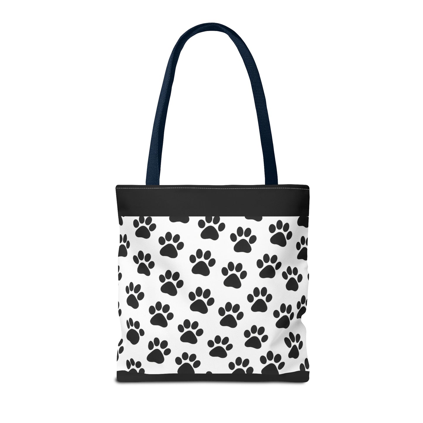 Paw Print Tote Bag, Dog Lover Gift, Shopping Tote, Eco-Friendly Bag, Pet Accessory, Animal Print Carryall - TRV