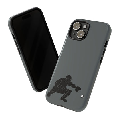 Baseball Catcher Phone Case, Sports Phone Accessory, Tough Cases, Gift for Athletes, Sports Fan Merchandise, Unique Design - TRV