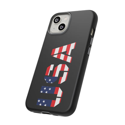 USA Flag Phone Case, Tough Phone Cover, Patriotic Gift, Independence Day Accessory, American Pride Mobile Case - TRV