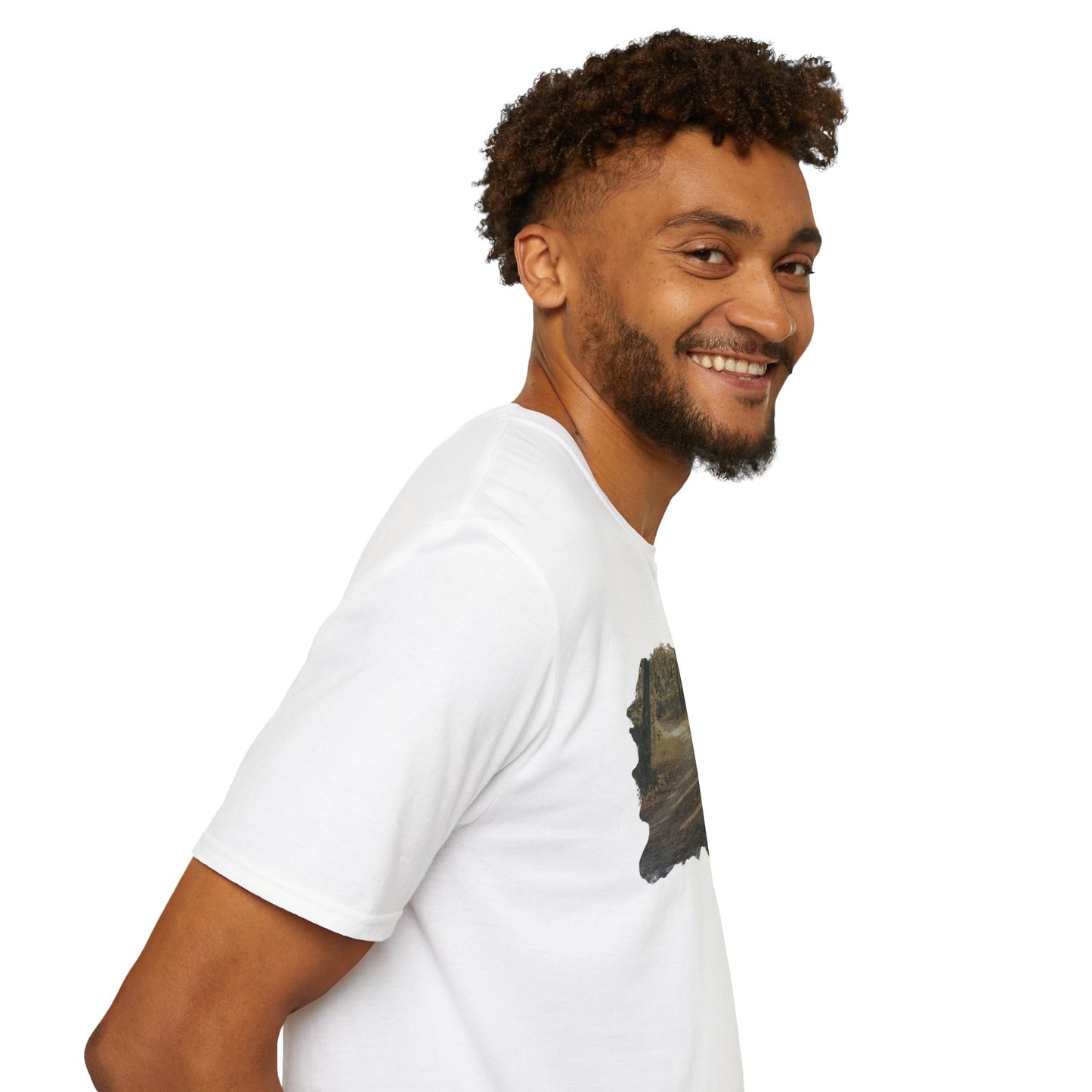 Nature-Inspired Unisex Softstyle T-Shirt, Eco-Friendly Fashion, Outdoor Lover Tee, Gift for Nature Enthusiasts, Casual Everyday Wear