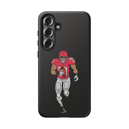Football Player Tough Phone Case – Protective Black Sports iPhone Case