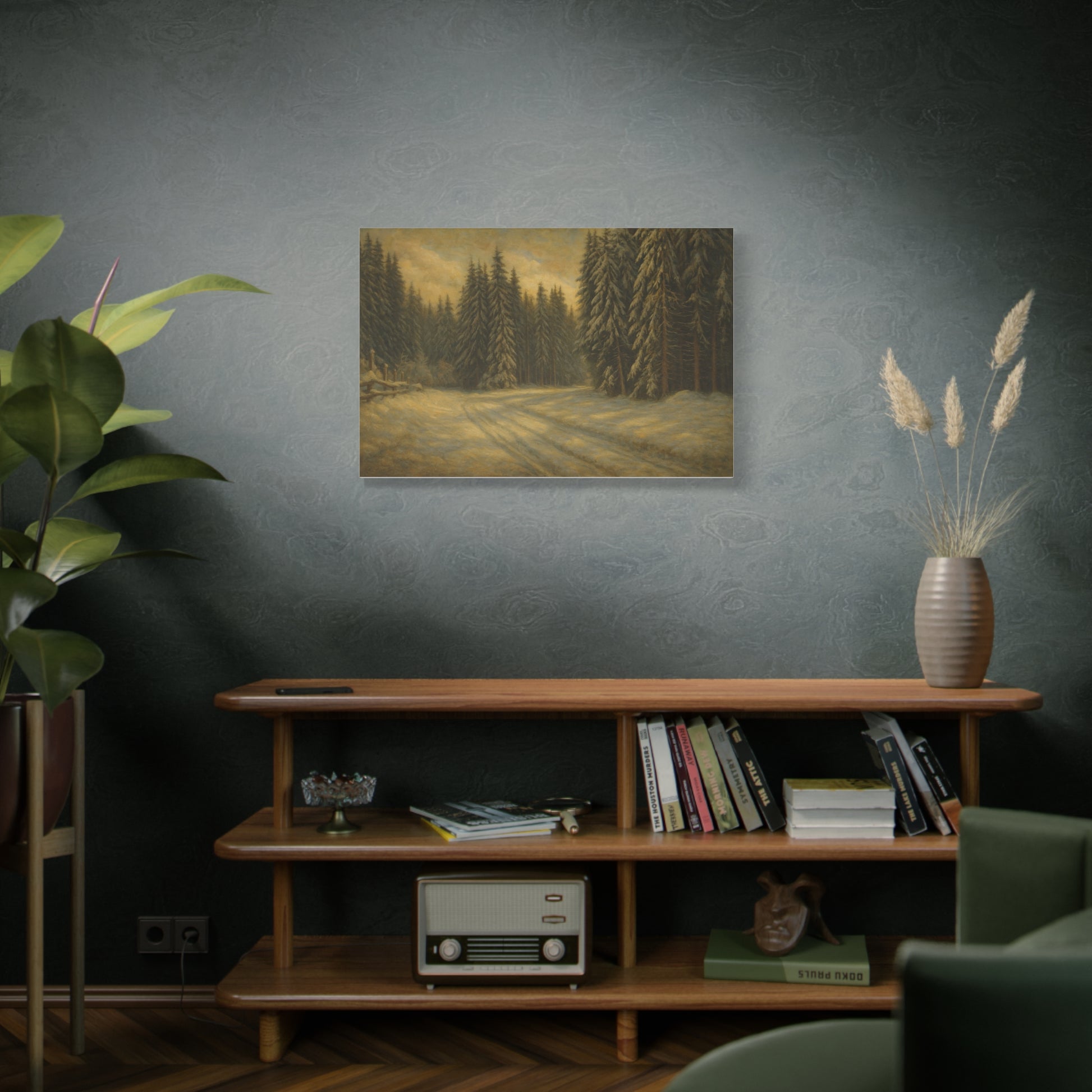 Scenic Forest Canvas Art, Nature Decor for Home, Cozy Wall Art, Perfect Gift for Nature Lovers, Rustic Cabin Decor, Winter Landscape Print - TRV