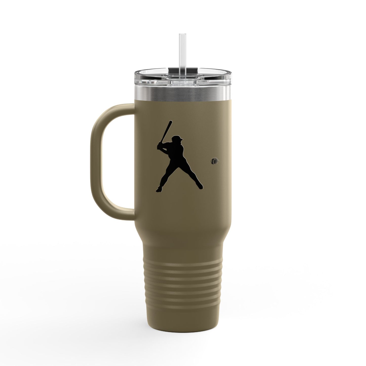 Baseball Player Insulated Travel Mug - 40oz, Sports Enthusiast Gift, Coffee Cup, Active Lifestyle, Personalized Mug, Custom Travel Tumbler - TRV