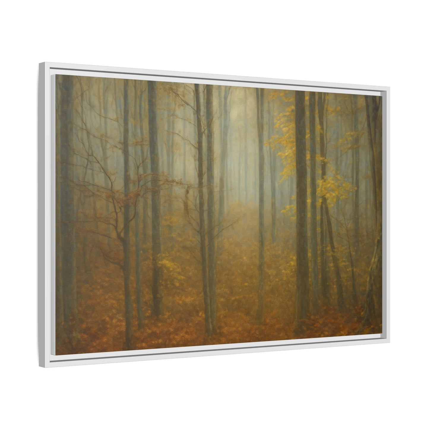 Framed Matte Canvas Art | Serenity in the Forest | Nature Wall Decor, Home Gallery, Cozy Living Room, Gift for Nature Lovers - TRV