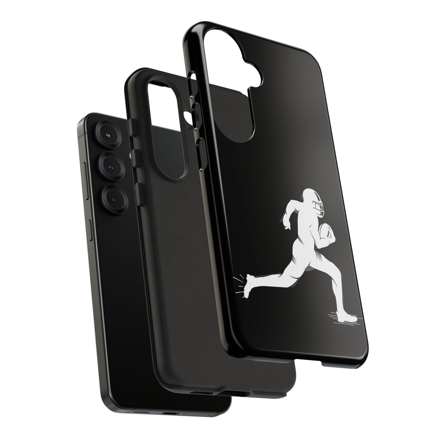 Football Player Phone Case, Tough Cases, Sports Phone Cover, Gift for Athletes, iPhone & Samsung Accessories, Running Player Design - TRV