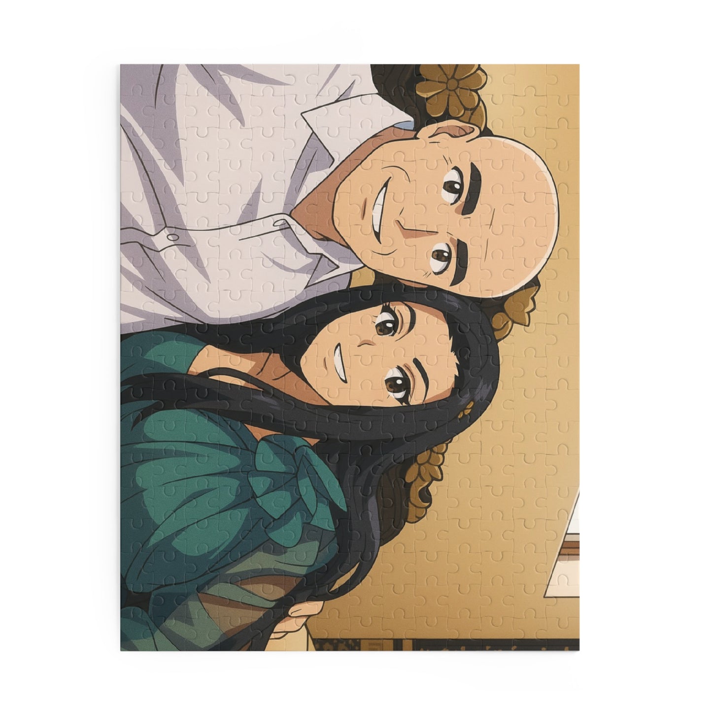 Anime Couple Portrait Puzzle | Custom 120/252/500-Piece - TRV