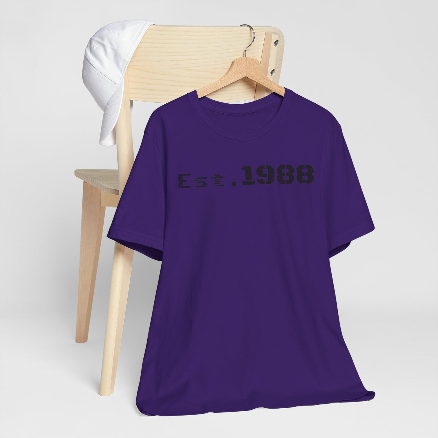 Est. 1988 Unisex Jersey Tee, Vintage Birthday Shirt, Casual Everyday Wear, Gift for Him or Her, Anniversary Celebration Tee