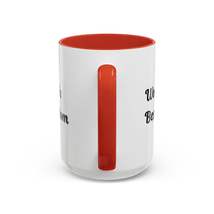 World's Best Mom Accent Coffee Mug - 11oz & 15oz - Perfect Gift for Mother's Day