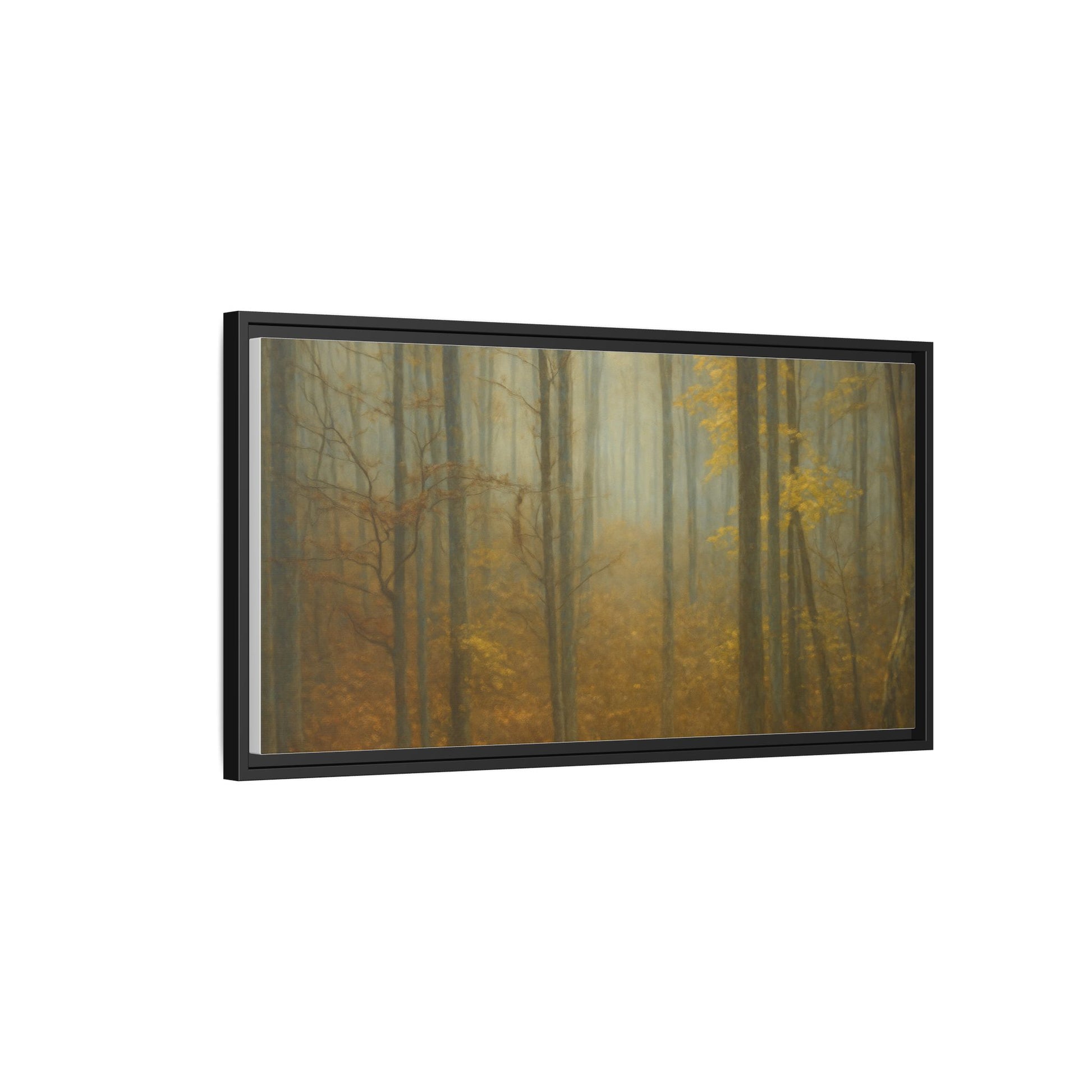 Framed Matte Canvas Art | Serenity in the Forest | Nature Wall Decor, Home Gallery, Cozy Living Room, Gift for Nature Lovers - TRV