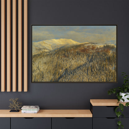 Framed Mountain Canvas Art, Perfect for Home Decor, Nature Wall Art, Gift for Nature Lovers, Cozy Atmosphere - TRV