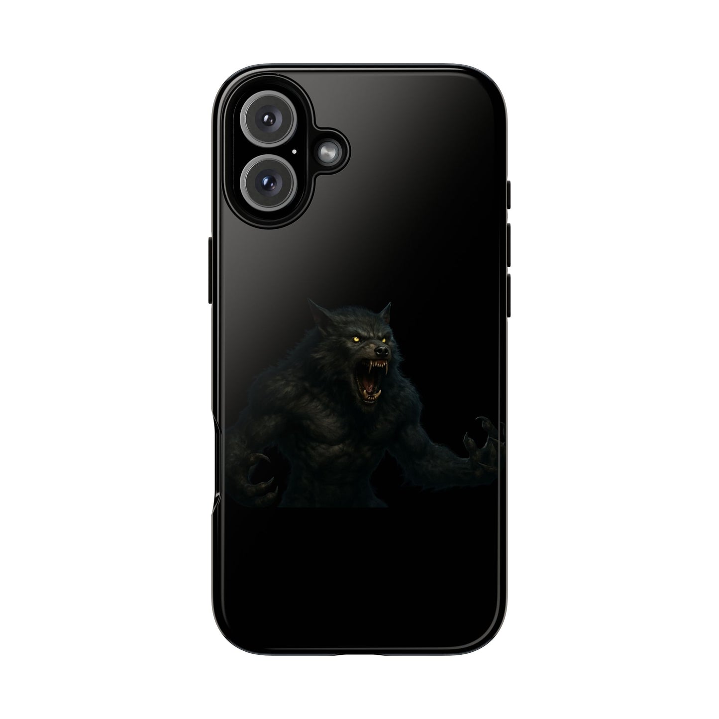 Werewolf Phone Case, Tough Cases, Black Panther Design, Gift for Animal Lovers, Phone Accessories, Fierce Phone Protection - TRV