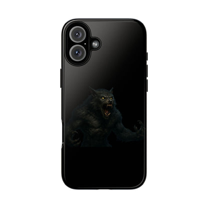 Werewolf Phone Case, Tough Cases, Black Panther Design, Gift for Animal Lovers, Phone Accessories, Fierce Phone Protection - TRV