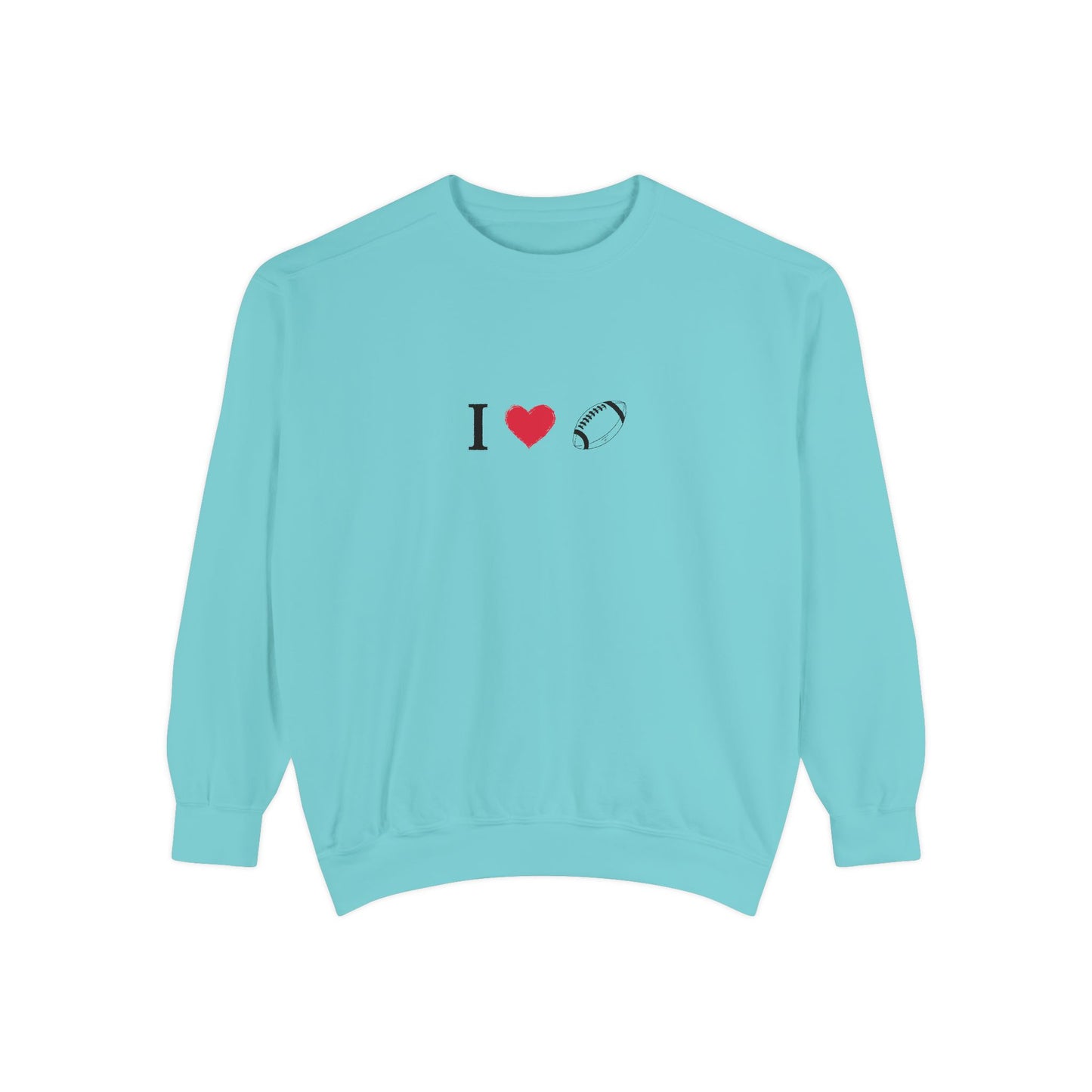 Unisex Sweatshirt, I love Football, Cozy, Perfect for Everyday Wear, Gift Idea for Friends, Couples, and Special Occasions - TRV