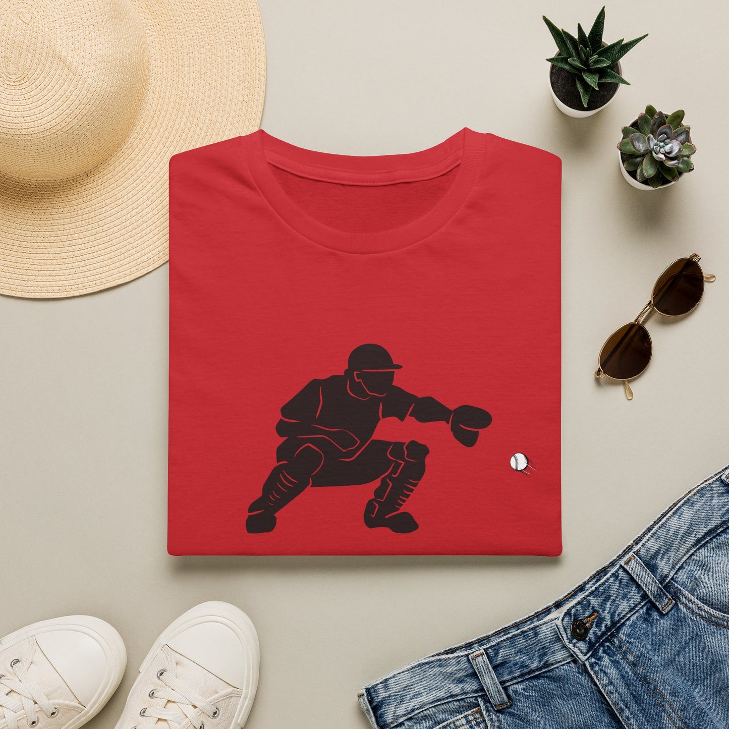 Baseball Catcher Unisex Softstyle T-Shirt, Sports Apparel, Gift for Athletes, Workout Gear, Casual Wear, Special Occasions