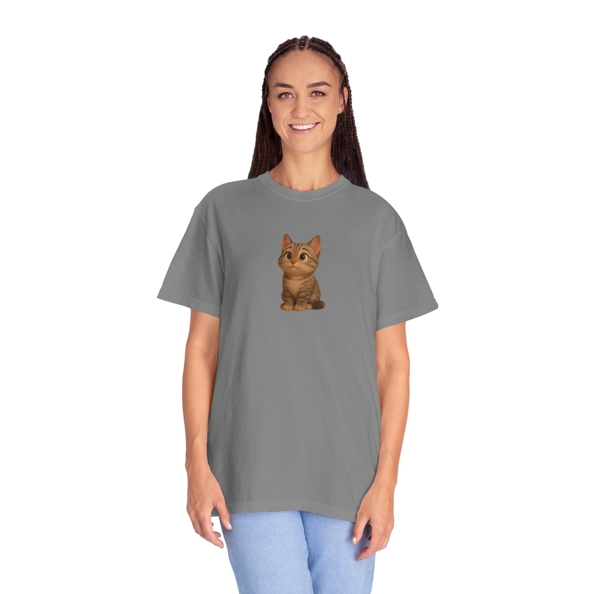 Cute Cat Graphic T-Shirt, Casual Wear, Cat Lover Gift, Everyday Tee, Animal Lover Apparel, Perfect for Birthdays & Holidays - TRV