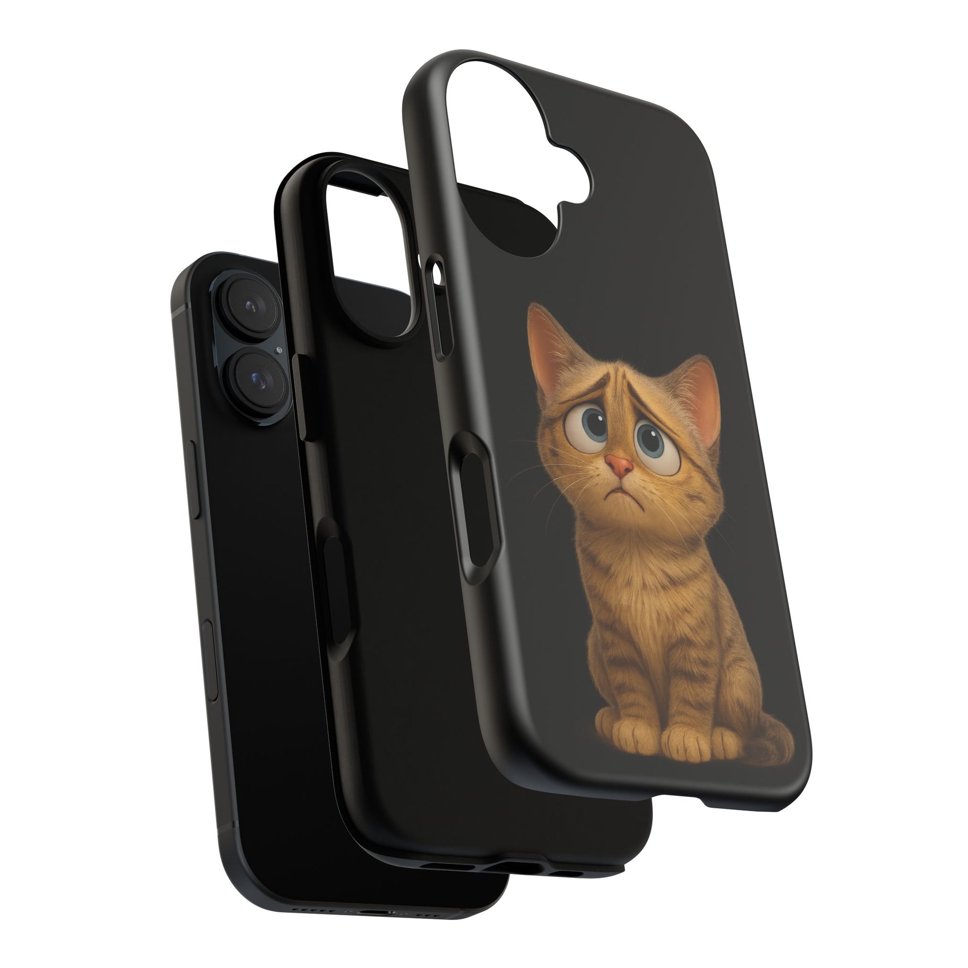 Cute Cat Phone Case, Adorable Kitty Cover, Pet Lover Gift, Unique Animal Design, Customizable Mobile Case - TRV