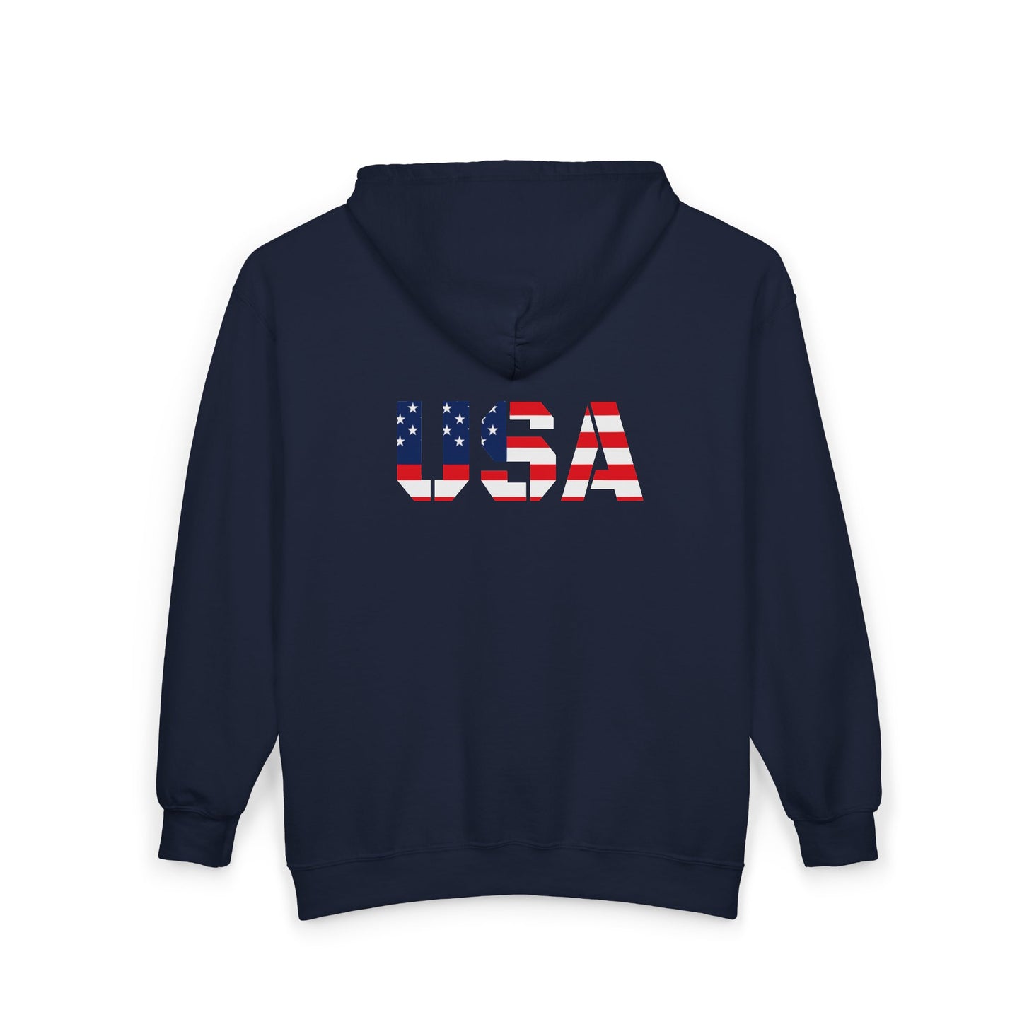 USA Flag Full‑Zip Hoodie — American Patriotic Zip-Up Sweatshirt