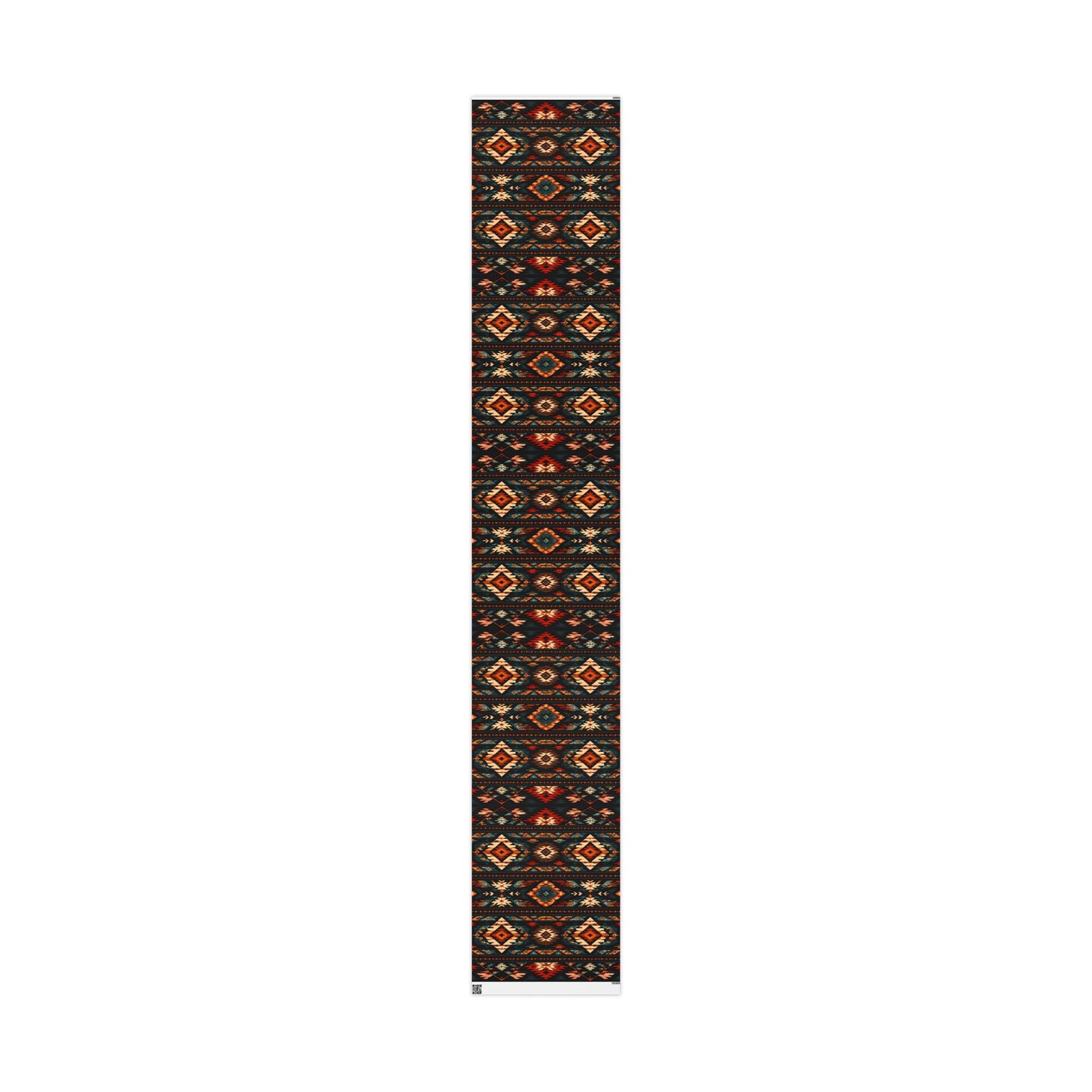 Southwestern Geo Pattern Wrapping Paper Roll — Rustic Aztec Gift Wrap