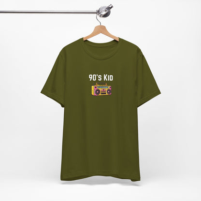 Retro Boombox Tee — 90s Kid Graphic T-Shirt