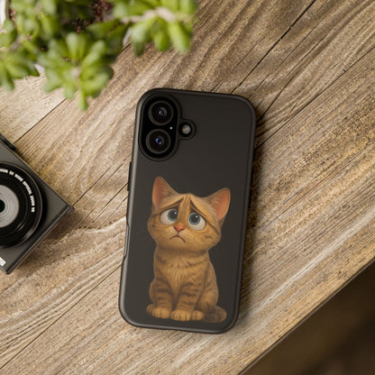Cute Cat Phone Case, Adorable Kitty Cover, Pet Lover Gift, Unique Animal Design, Customizable Mobile Case - TRV
