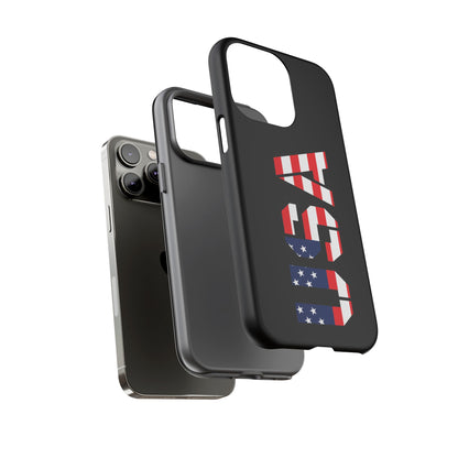 USA Flag Phone Case, Tough Phone Cover, Patriotic Gift, Independence Day Accessory, American Pride Mobile Case - TRV