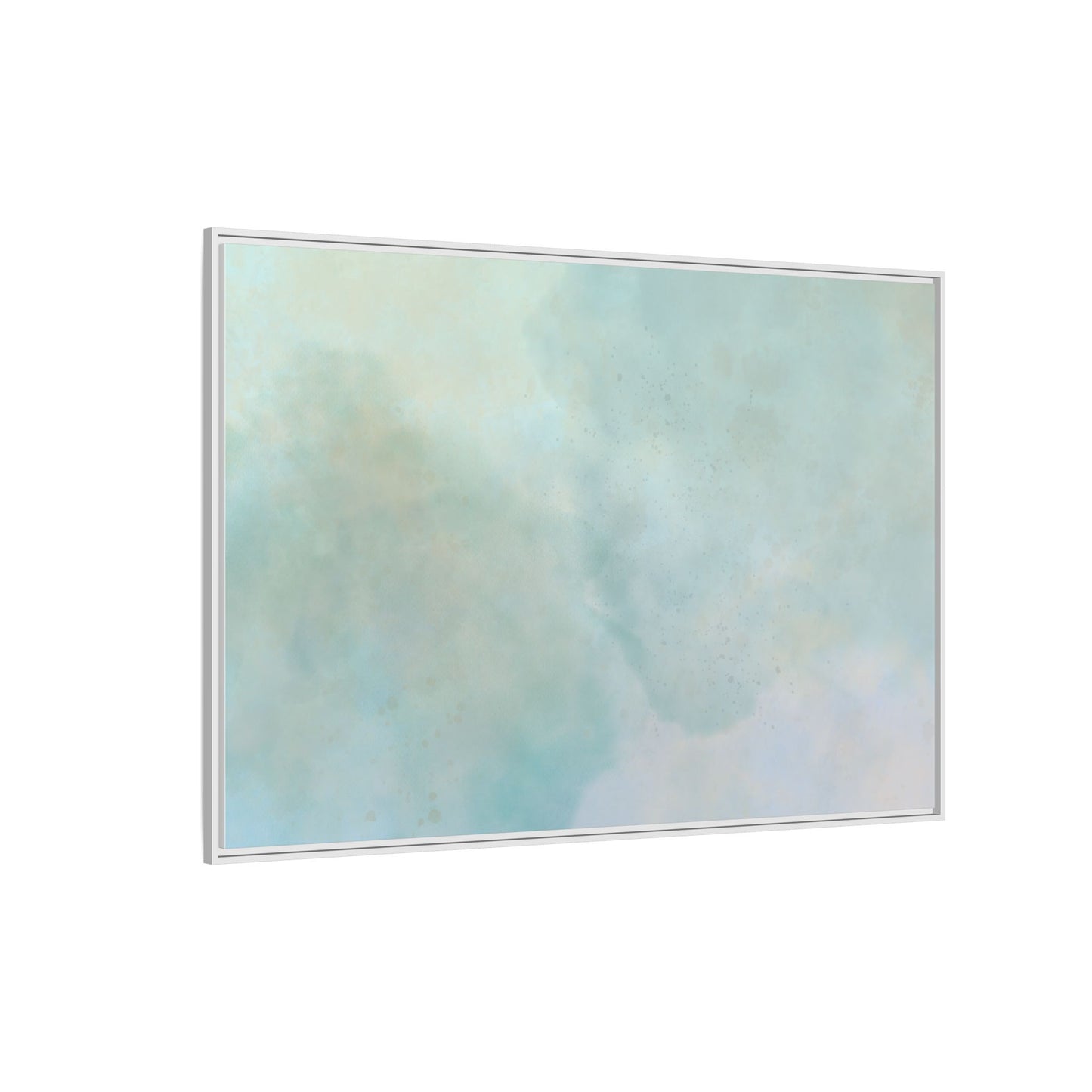 Soft Abstract Pastel Watercolor Matte Canvas