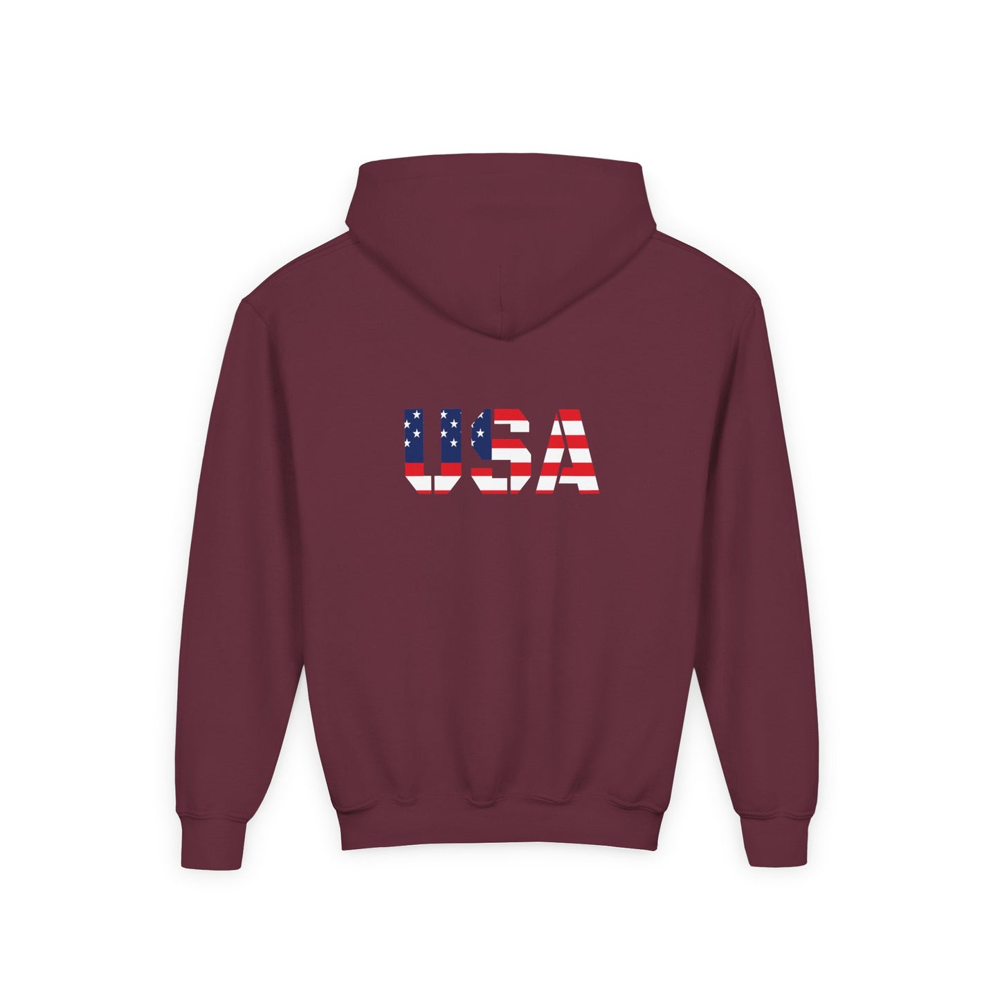 USA Flag Youth Hoodie, Youth Sweatshirt, Cool Hoodie for Kids, American Pride Apparel, Comfortable Boys and Girls Sweatshirt