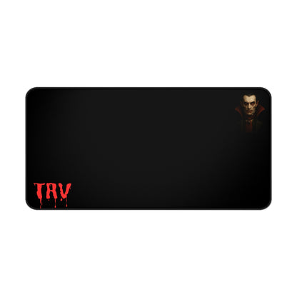 Vampire Portrait Desk Mat | Vampire Blood Drip TRV Mouse Pad - TRV