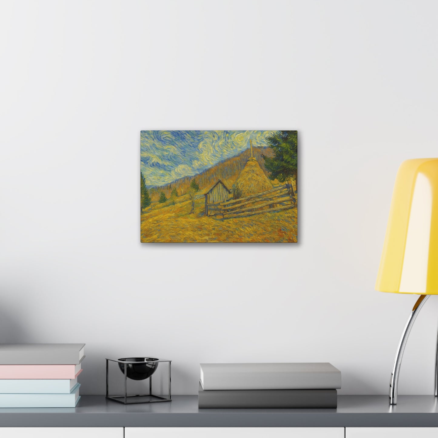 Vincent Van Gogh Inspired Canvas Print, Rustic Home Decor, Wall Art, Gift for Art Lovers, Country Landscape, Unique Art Piece - TRV