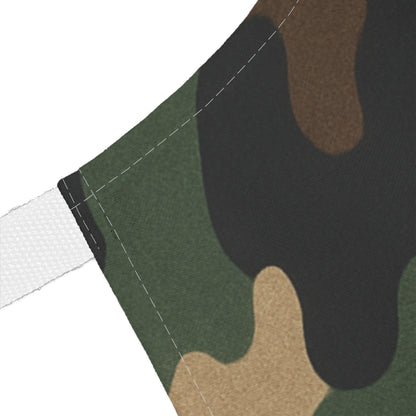 Camo Kitchen Apron, Cooking Gift for Him or Her, BBQ Apron with 5-Color Straps