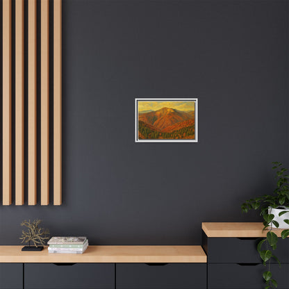 Autumn Landscape Wall Art, Cozy Home Decor, Nature Print, Framed Canvas, Fall Decorations, Gift Idea for Art Lovers - TRV