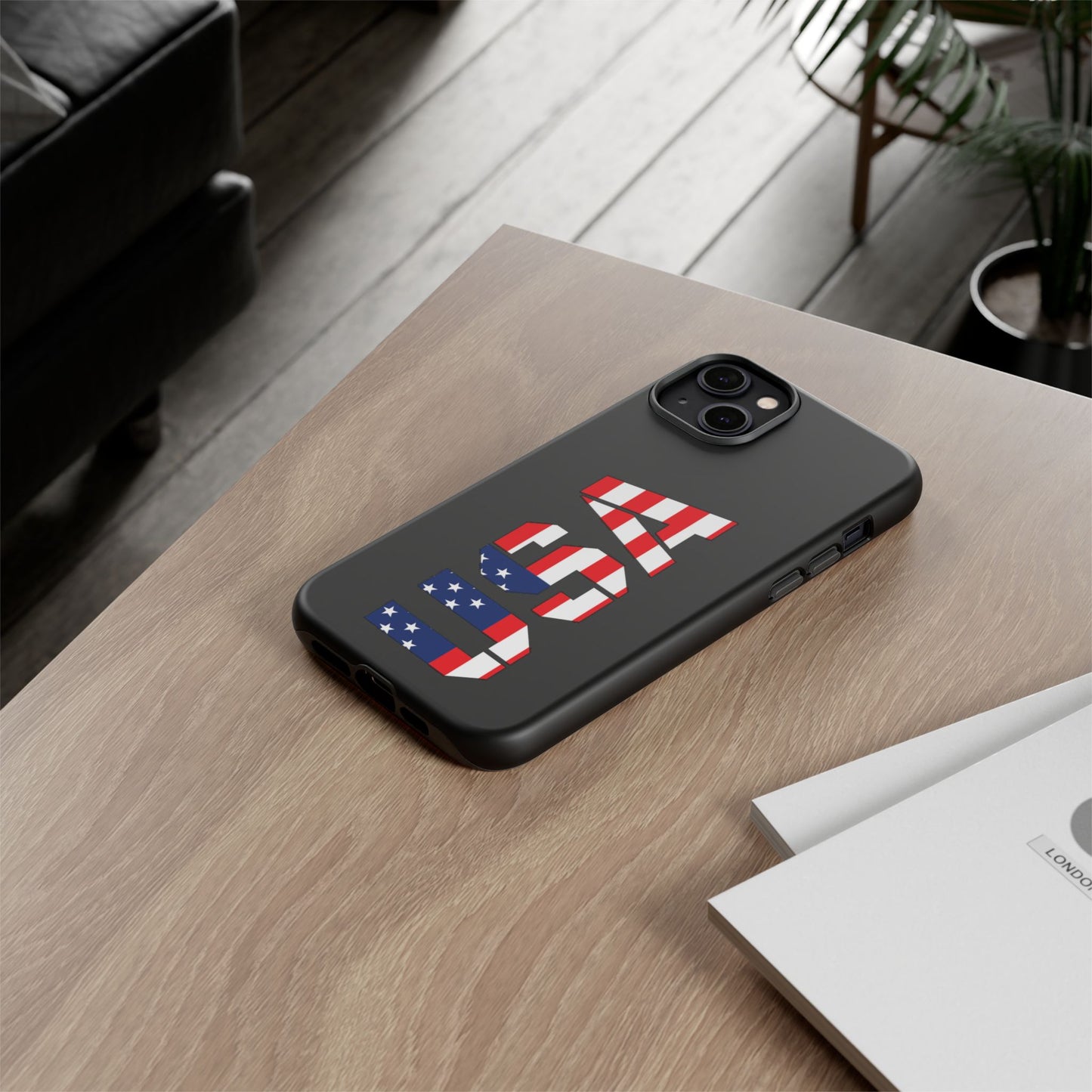 USA Flag Phone Case, Tough Phone Cover, Patriotic Gift, Independence Day Accessory, American Pride Mobile Case - TRV