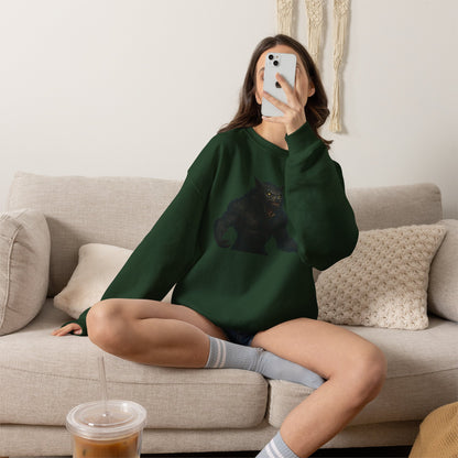 Fierce Werewolf Graphic Sweatshirt, Cozy Unisex Crewneck, Perfect for Casual Outfits, Halloween Apparel, Everyday Wear
