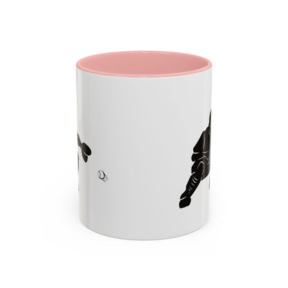 Baseball Catcher Coffee Mug, Sports Gift for Coaches, Black Accent Mug for Fans, Perfect for Birthdays & Celebrations, Unique Cup - TRV