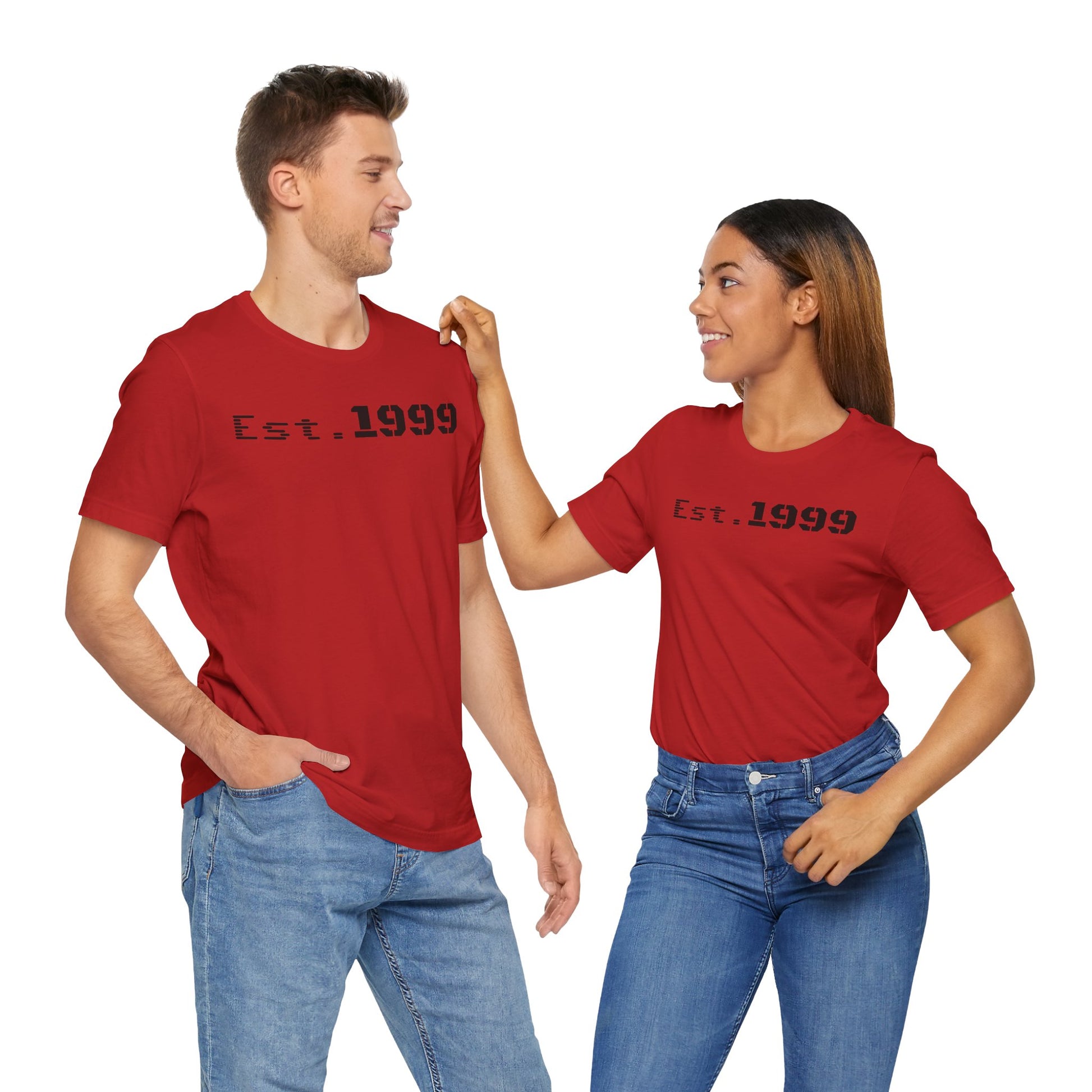 Established 1999 Unisex Tee | Vintage Birth Year Shirt, Casual Birthday Gift, Personalized Family Reunion Apparel, Retro Style [...] - TRV