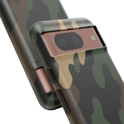 Camouflage Phone Case, Tough Phone Cover, Military Style Accessory, Protective Case for Men, Gifts for Soldiers - TRV