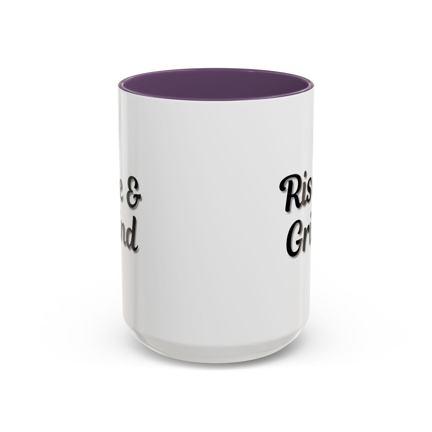Rise & Grind Coffee Mug – Motivational Black Accent Mug for Daily Inspiration - TRV