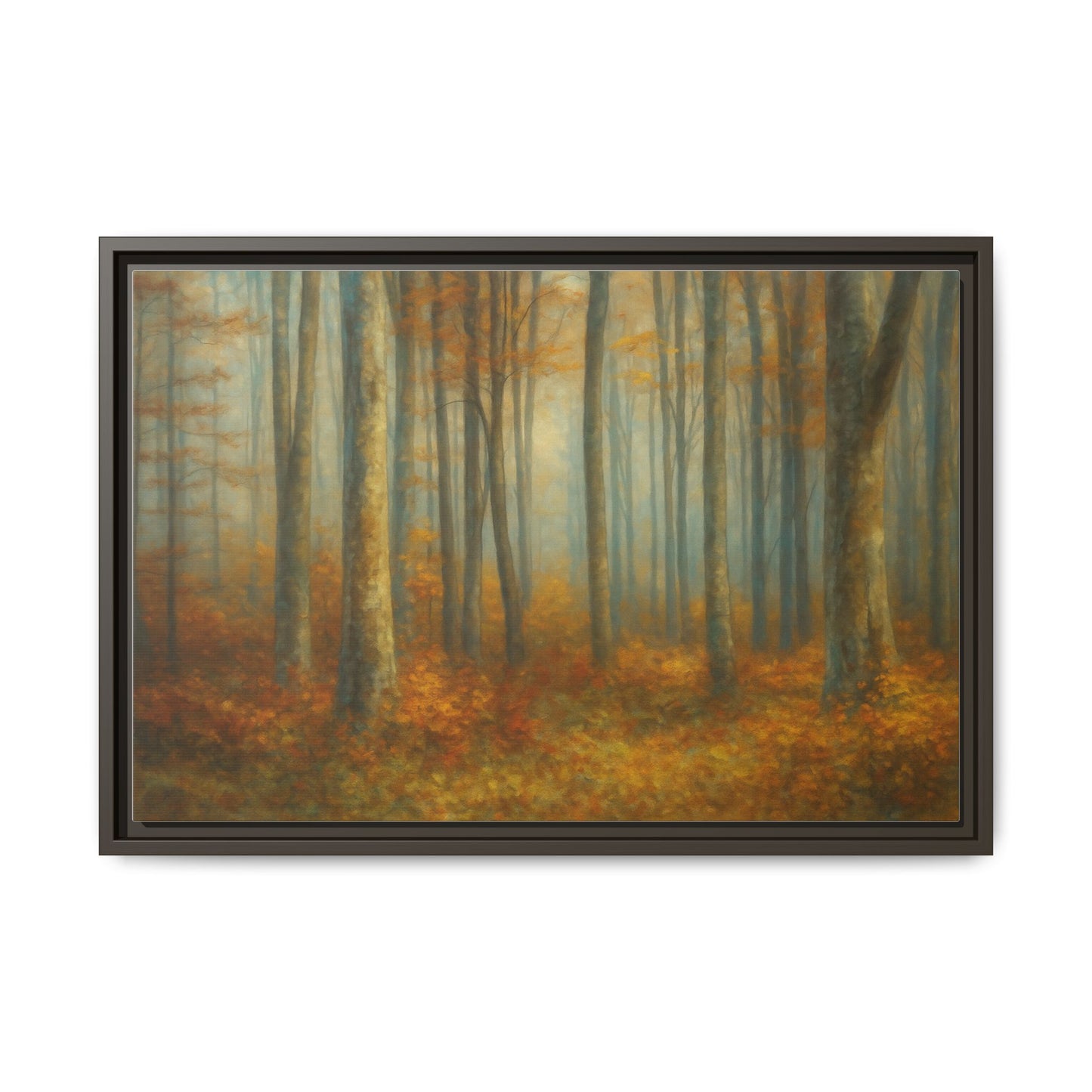 Autumn Forest Canvas Art, Framed Wall Decor, Rustic Home Decor, Nature Artwork, Gift for Nature Lovers - TRV