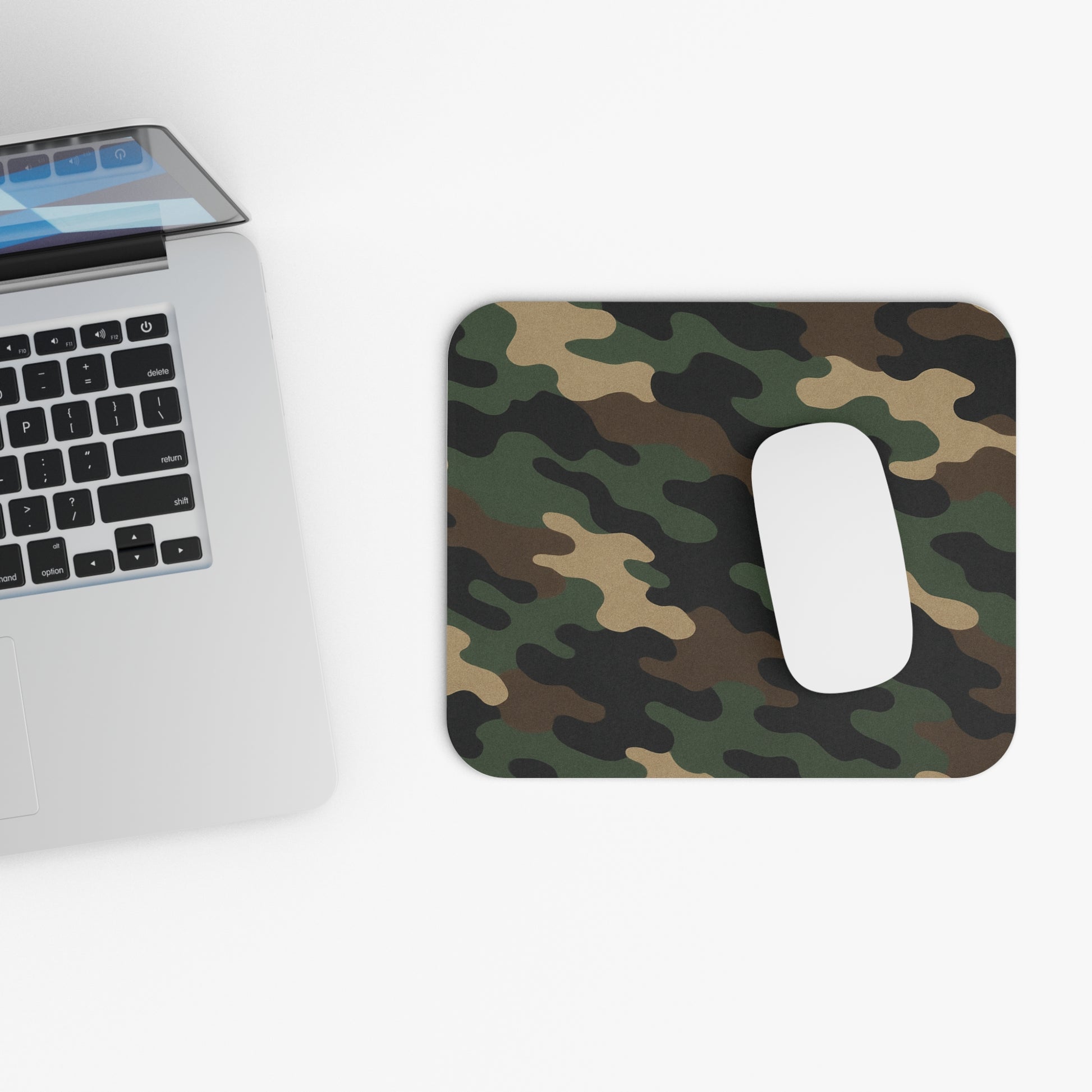 Camouflage Mouse Pad, Tactical Desk Accessory, Gaming Gift, Office Decor, Unique Gift for Soldiers, Military Style - TRV