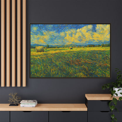 Landscape Matte Canvas, Framed (Multi-color) - TRV