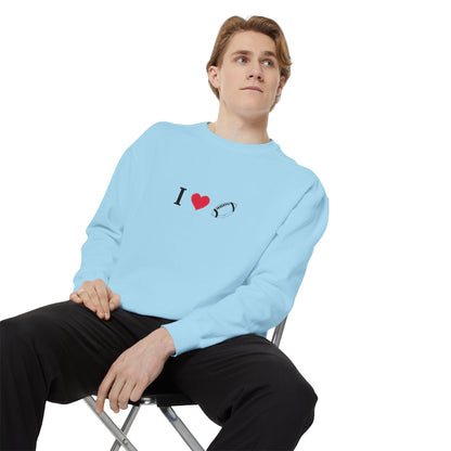 Unisex Sweatshirt, I love Football, Cozy, Perfect for Everyday Wear, Gift Idea for Friends, Couples, and Special Occasions - TRV