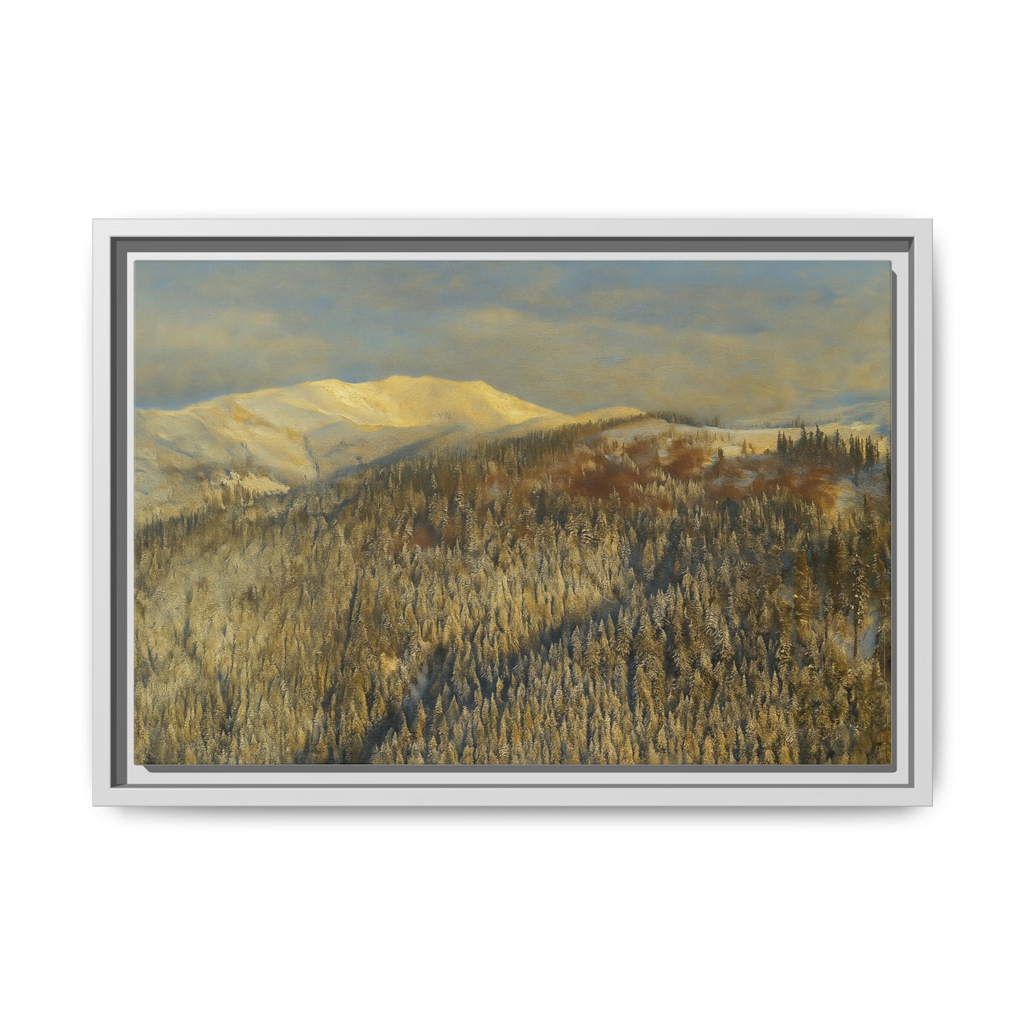 Framed Mountain Canvas Art, Perfect for Home Decor, Nature Wall Art, Gift for Nature Lovers, Cozy Atmosphere - TRV