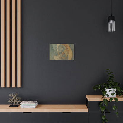 Abstract Geometric Circles Matte Canvas - TRV