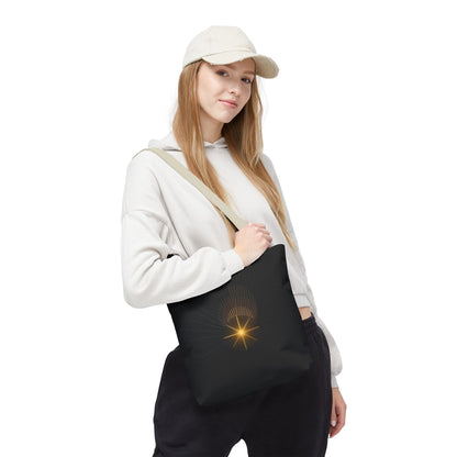 Radiant Starburst Tote Bag | Golden Light Celestial Design - TRV
