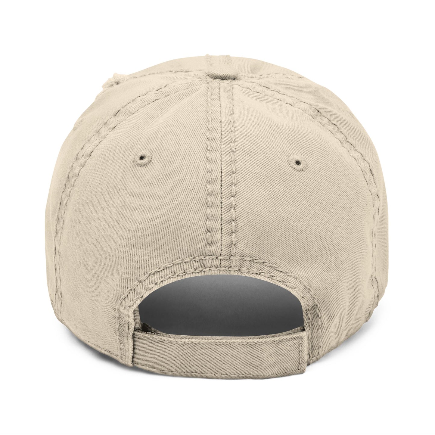 Distressed Dad Hat with 2017 Embroidery, Vintage Style Cap for Dads, Casual Everyday Wear, Perfect Gift for Father's Day, Trendy [...] - TRV