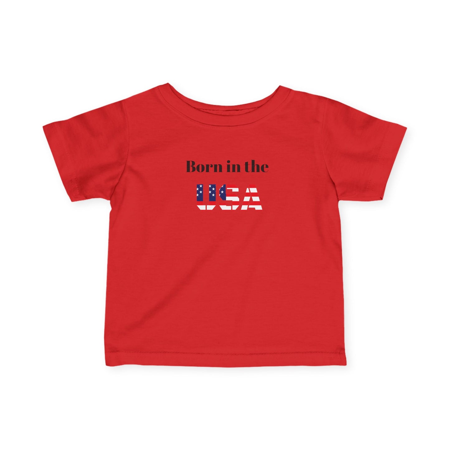 Patriotic Infant Tee - Born in the USA Apparel, Baby Gifts, 4th of July Outfit, Newborn Clothing, Toddler Shirt, Independence Day