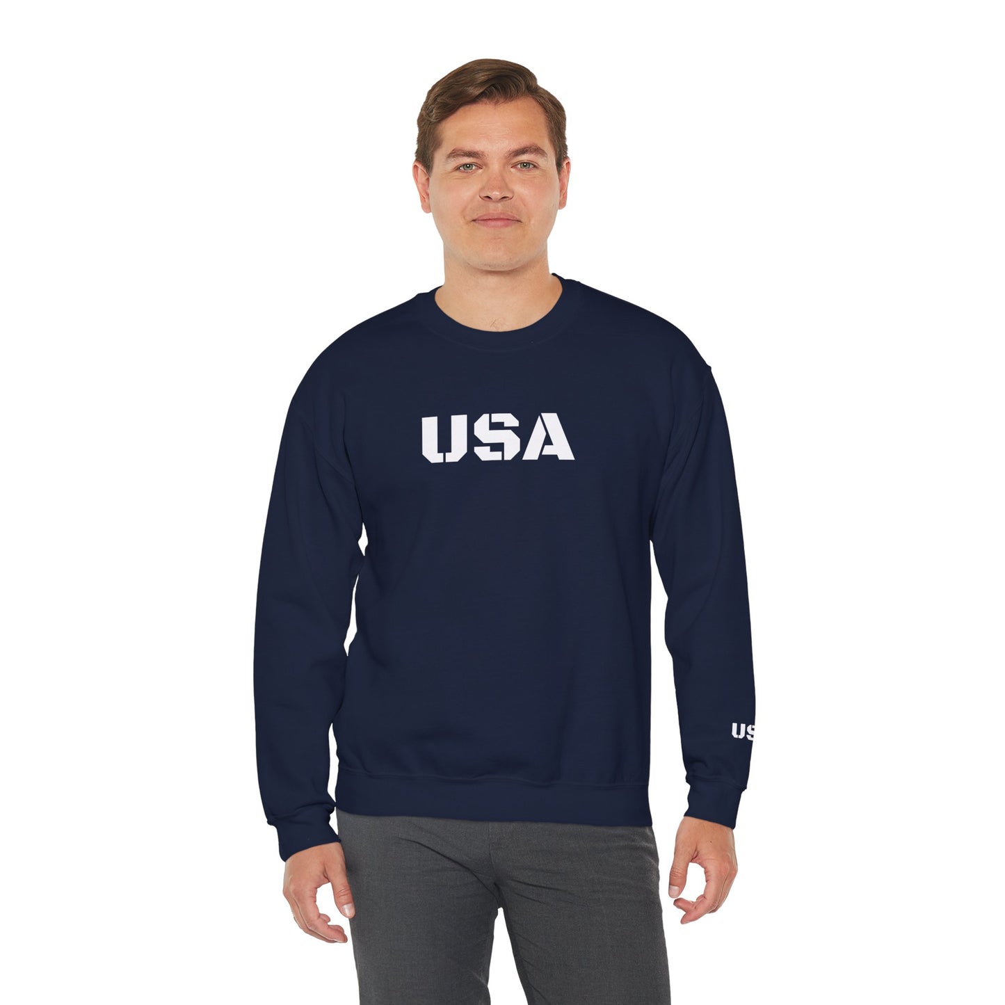 Cozy USA Unisex Crewneck Sweatshirt | Perfect Layering Piece for Every Season | Great Gift for Him/Her | Trendy Style for Casual Outings